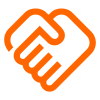 handshake_90dp_FF6600_FILL0_wght400_GRAD0_opsz48 handshake_90dp_FF6600_FILL0_wght400_GRAD0_opsz48